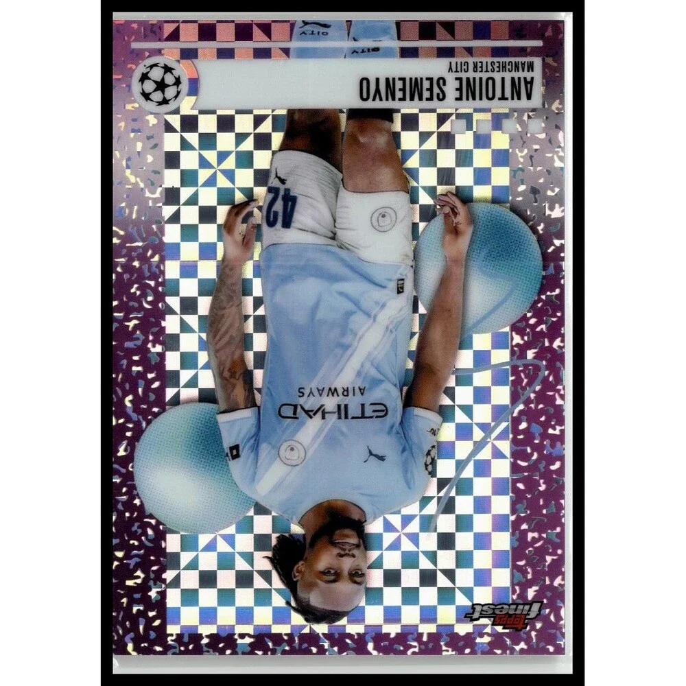2025-26 Finest UEFA Antoine Semenyo Purple Checkerboard Refractor #/99 Cherries